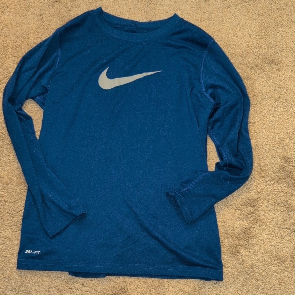 Nike Kids Blue Long Sleeve Shirt